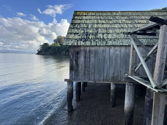 China Camp building standing proud